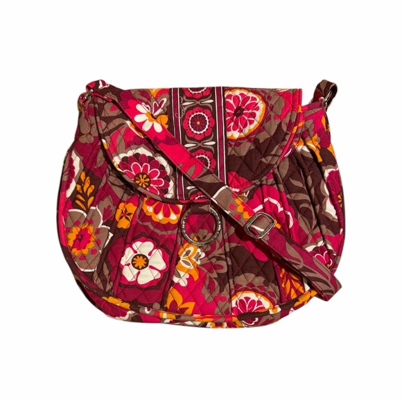NWOT Vera Bradley Carnaby Saddle Floral Quilted Crossbody Bag OS - Picture 13 of 14
